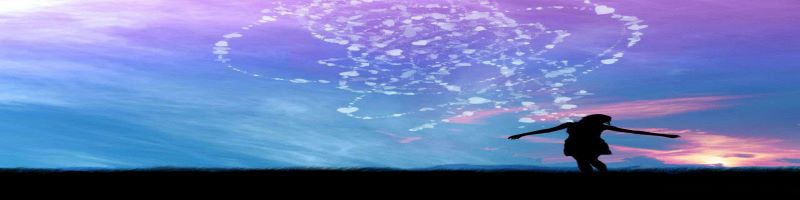 sérénité coeur sur fond de nuages